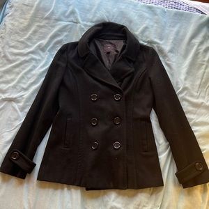 Forever 21 Black Pea Coat
